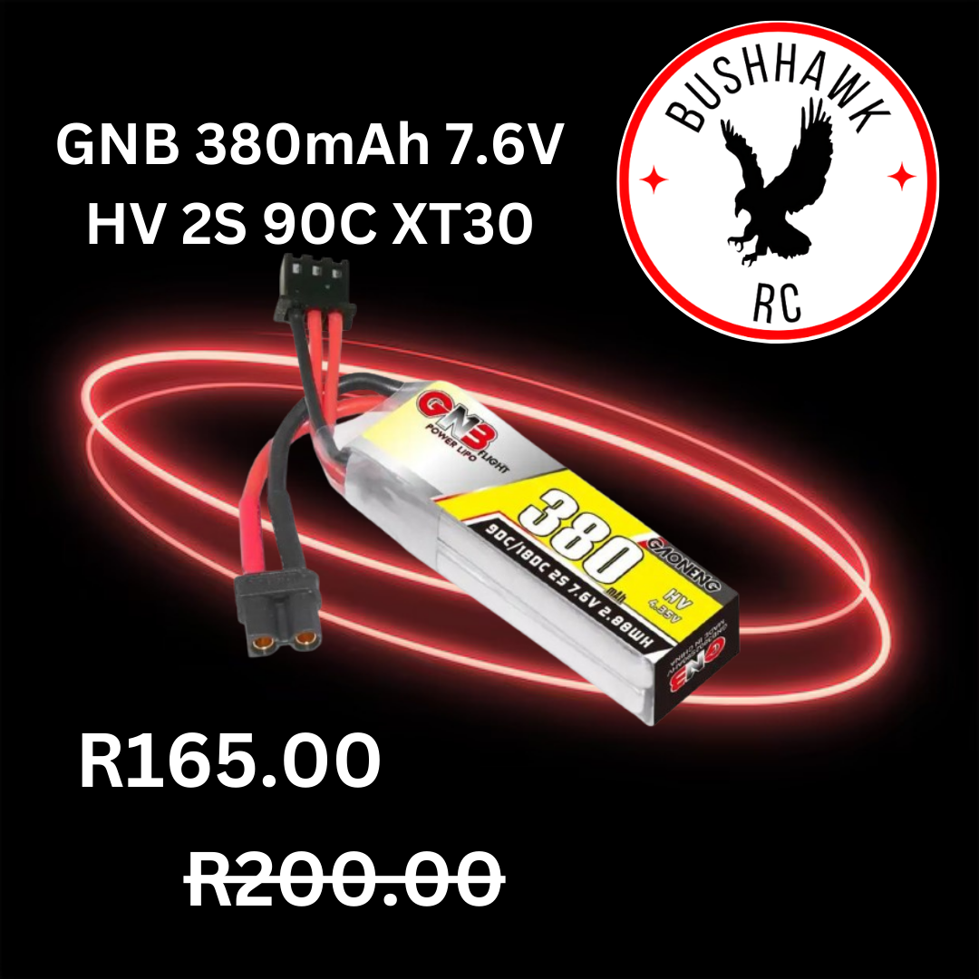 GNB 380mAh 7.6V HV 2S 90C XT30