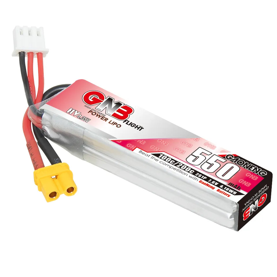 GNB 550mAh 7.6V HV 2S 100C XT30