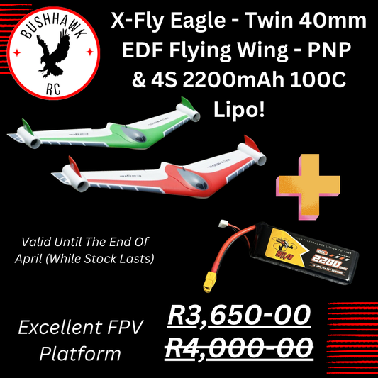 XFly Eagle Twin 40mm EDF Flying Wing & Battery!!!