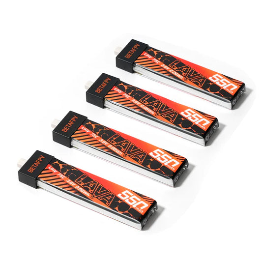 BETAFPV Lava 550mAh 3.8V HV 1S 75C BT2.0 PACK OF 3