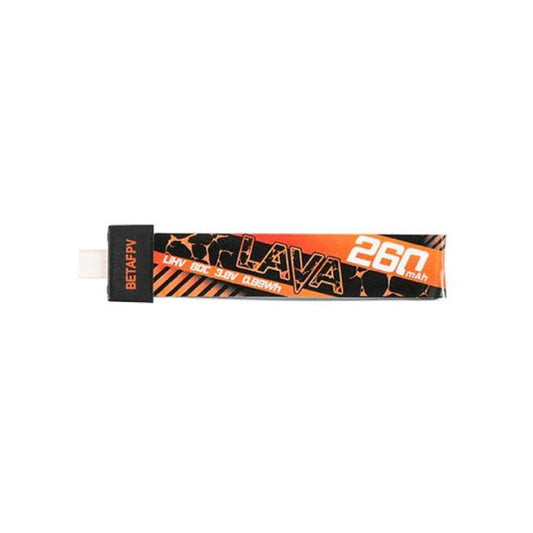 Betafpv Lava LIPO 260mAh 3.8V HV 1S 80C BT2.0 (PACK OF 3)