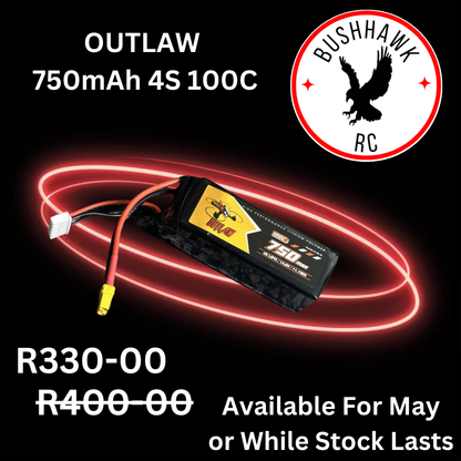 OUTLAW 750mAh 14.8V 4S 100C XT30