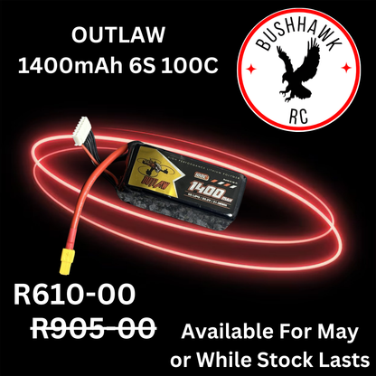 OUTLAW 1400mAh 22.2V 6S 100C XT60