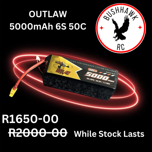 OUTLAW 5000mAh 22.2V 6S 50C XT60