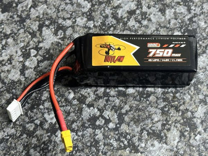 OUTLAW 750mAh 14.8V 4S 100C XT30