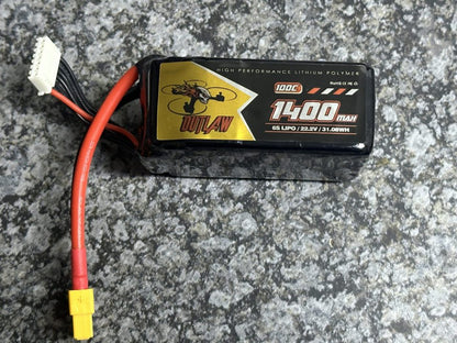 OUTLAW 1400mAh 22.2V 6S 100C XT60