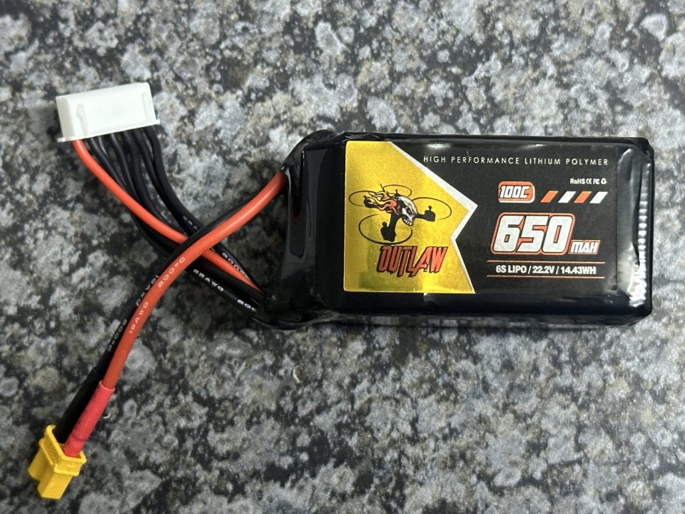 OUTLAW 650mAh 22.2V 6S 100C XT30