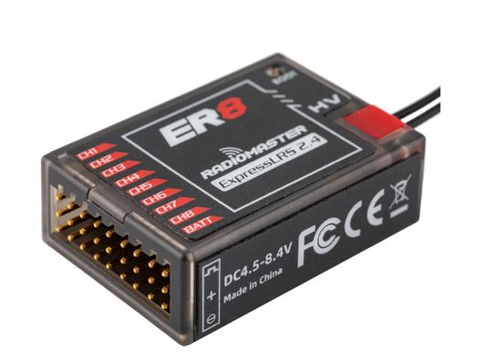 ER8 2.4GHz ELRS PWM Receiver