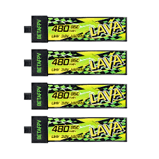 Betafpv Lava II 480mAh 3.8V HV 1S 95C BT2.0 PACK OF 3