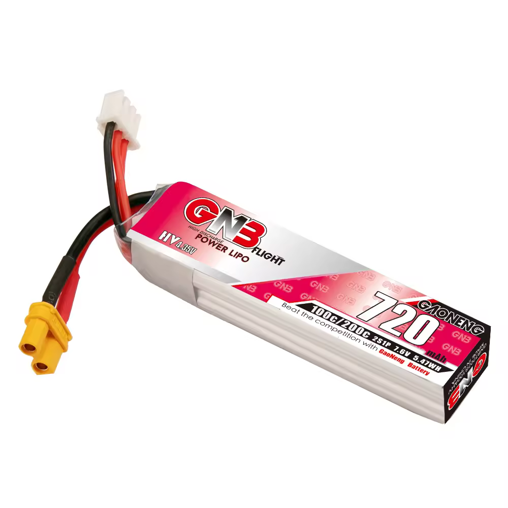 2 X GNB 720mAh 7.6V HV 2S 100C XT30